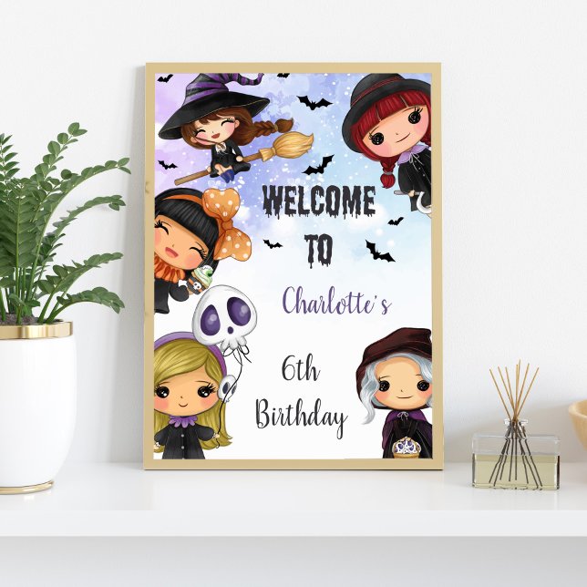 Halloween Welcome Sign, Halloween Birthday Sign (Halloween Party Signs)