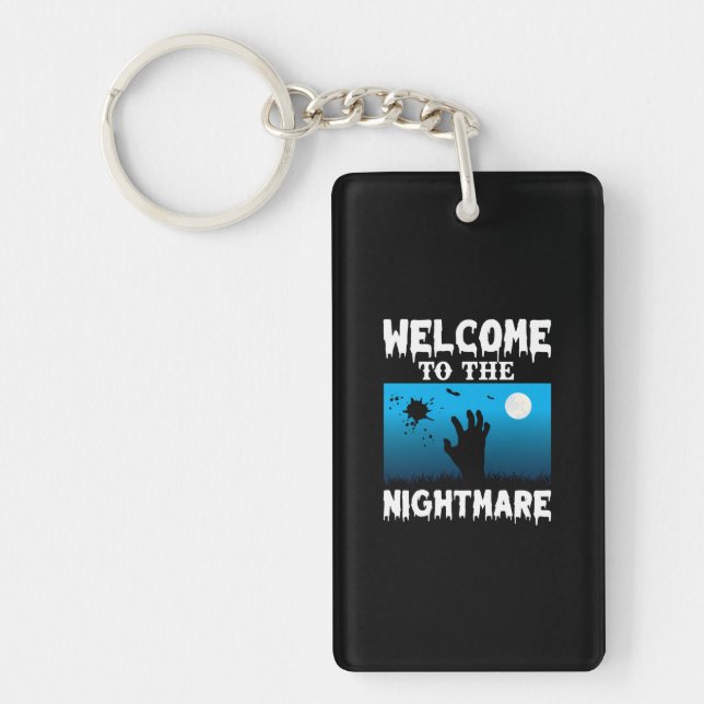 Halloween Welcome To The Nightmare Key Ring (Front)