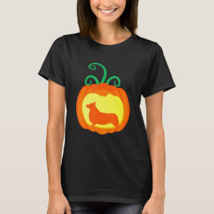 Halloween Welsh Corgi Shir Dog Halloween Lantern T-Shirt