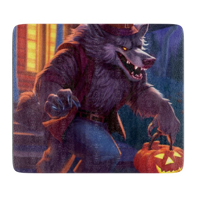Halloween/werewolf/fall/autumn Cutting Board (Front)