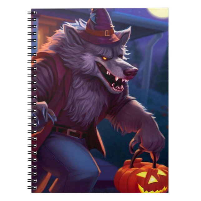 Halloween/werewolf/fall/autumn Notebook (Front)