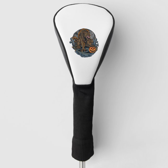 Halloween Werewolf Golf Head Cover (Front)
