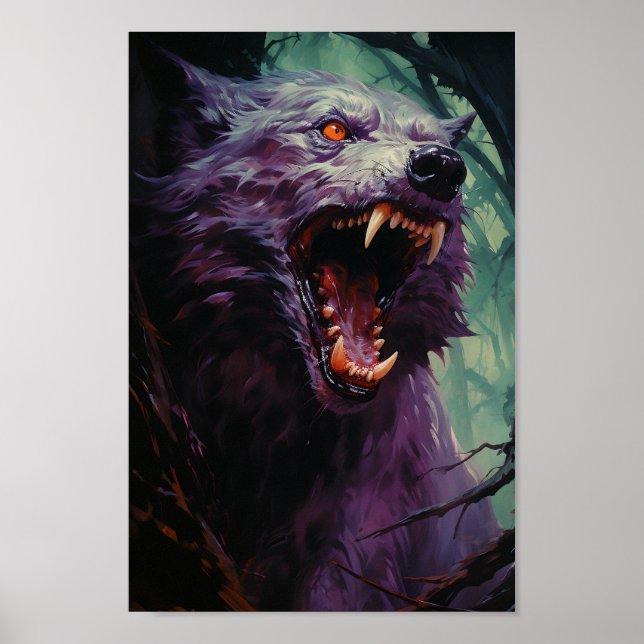 Halloween Werewolf Poster (Front)
