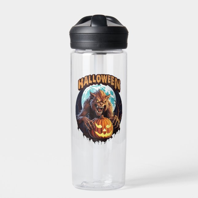 Halloween Werewolf Water Bottle (Front)