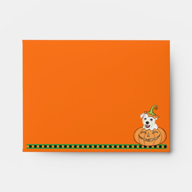 Halloween Westie Envelope (Front)