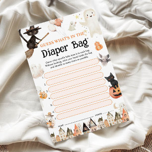 Halloween What's in the Diaper Bag Game