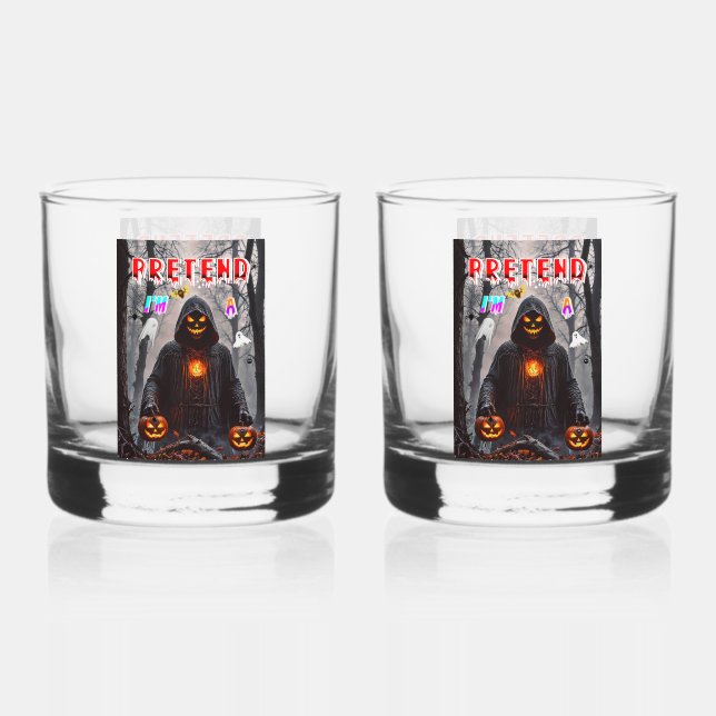 Halloween Whiskey Glass (Front)