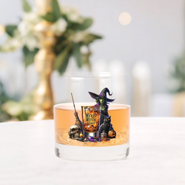 Halloween Whiskey Glass  (Insitu (Wedding))