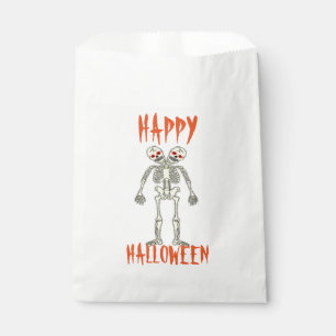 Halloween White Favour Bags/Skeleton Bag