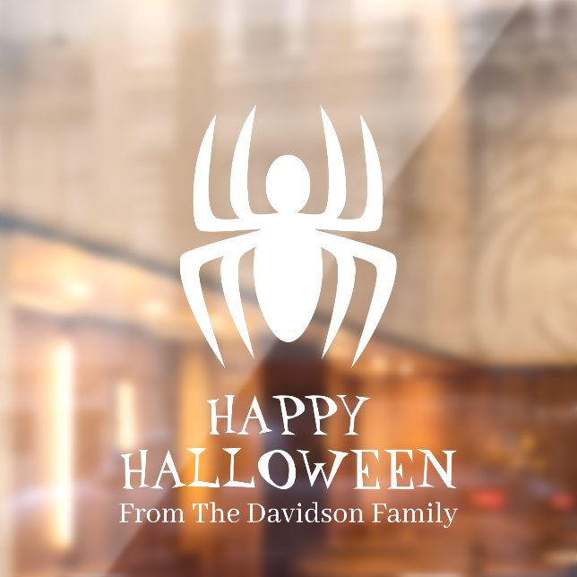 Halloween white spider custom text decoration  (Sheet 2)
