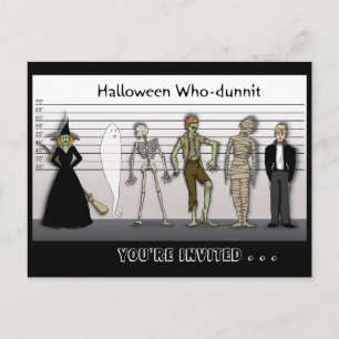 Halloween Who-Dunnit Invite