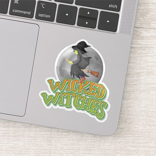 Halloween wicked witches sticker (Detail)