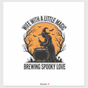 Halloween Wife Shirt Vintage Witch Cauldron Humour