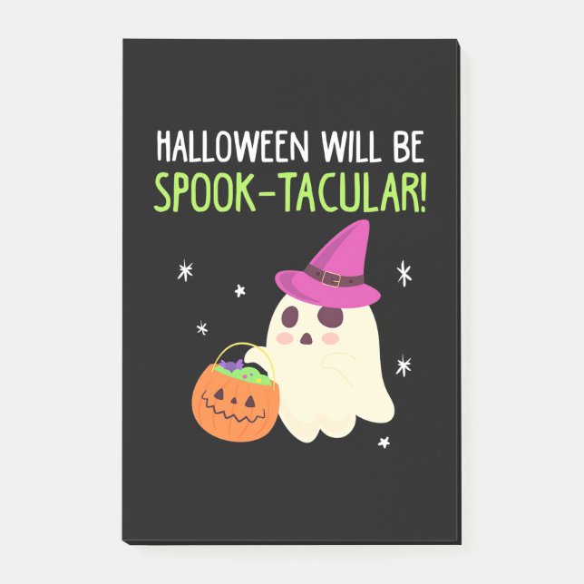 Halloween Will Be Spook Tacular Post-it Notes (Front)
