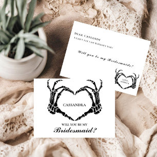 Halloween  Will You Be My Bridesmaid Proposal Card