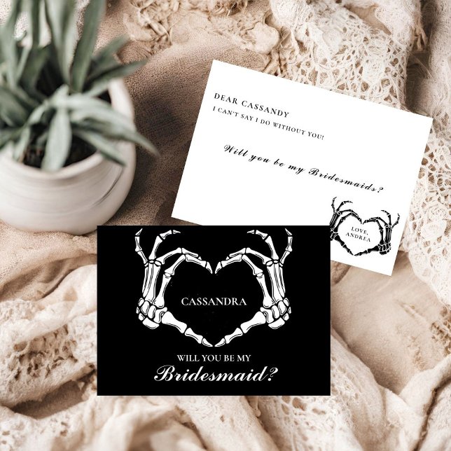 Halloween  Will You Be My Bridesmaid Proposal Card (Creator Uploaded)