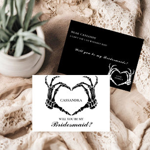 Halloween  Will You Be My Bridesmaid Proposal Card