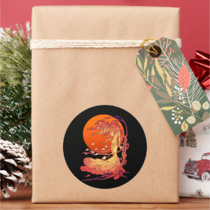 Halloween Wind Classic Round Sticker