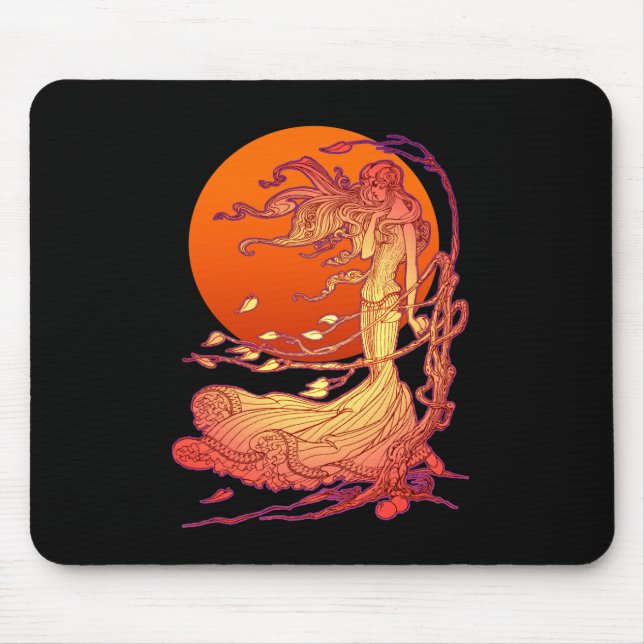 Halloween Wind Mouse Pad (Front)