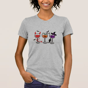 Halloween Wine Glasses T-Shirt