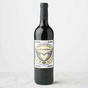 Halloween Wine Label