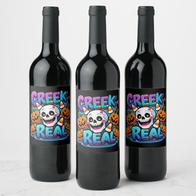 Halloween Wine Labels – Spooky Party Drink Sticker (Bottles)