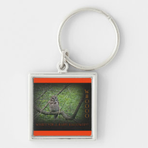 Halloween Wishies - Barred Owl Key Ring