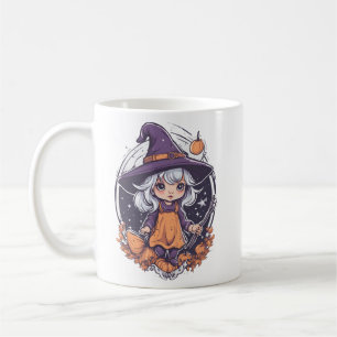 Halloween, witch 3 baby, cute witch, fall holiday coffee mug