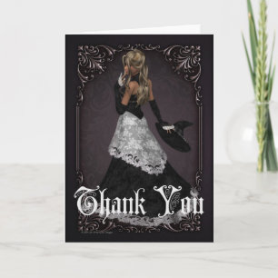 Halloween Witch 4 Thank You Greeting Card