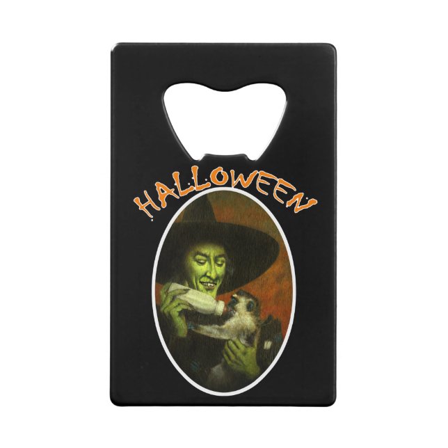 Halloween Witch And Flying Monkey (Front)