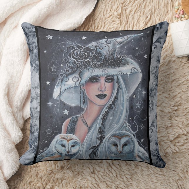 Halloween witch and owl cushion (Blanket)