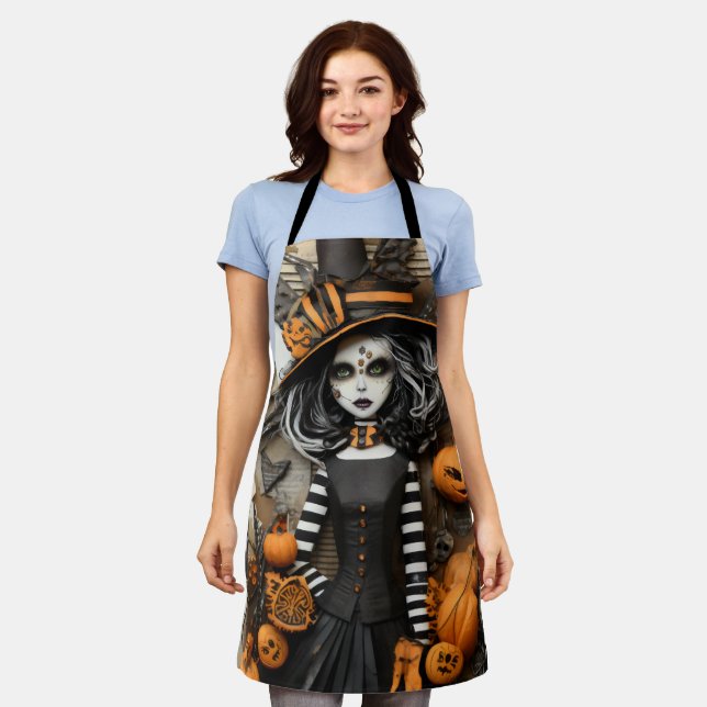 Halloween witch apron (Worn)