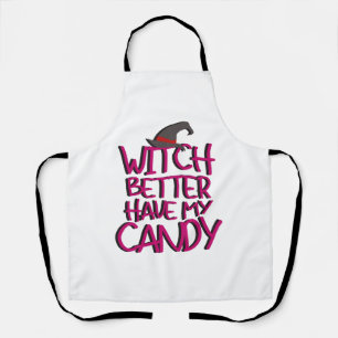 halloween witch apron