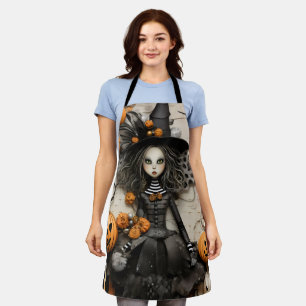 Halloween witch apron