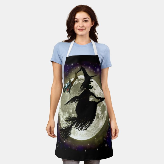 Halloween Witch Apron (Worn)