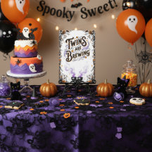 Halloween Witch Baby Shower  - Twins Are Brewing