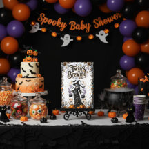 Halloween Witch Baby Shower  - Twins Are Brewing