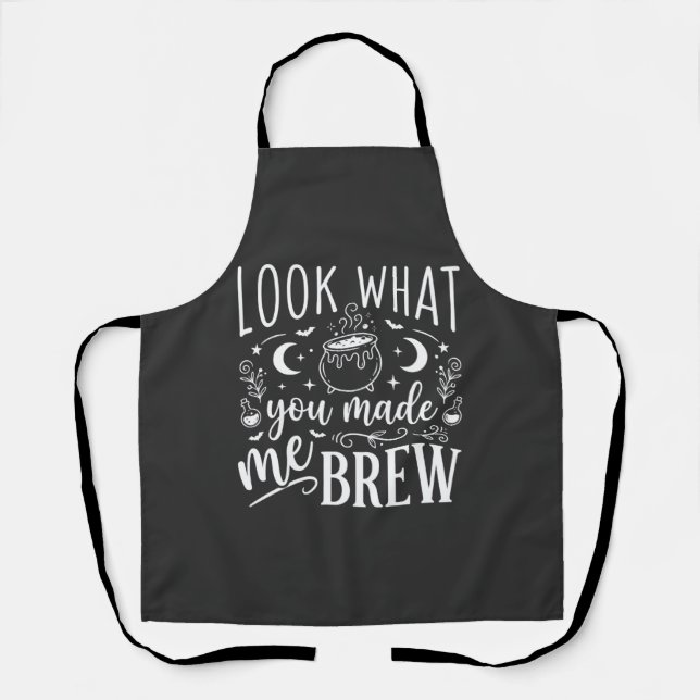 Halloween Witch Brew Funny Potion Design_1 Apron (Front)