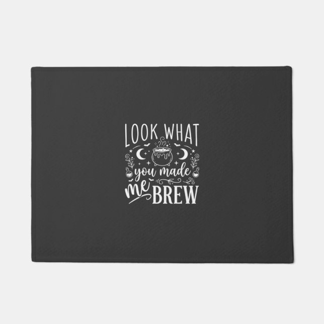 Halloween Witch Brew Funny Potion Design_1 Doormat (Front)