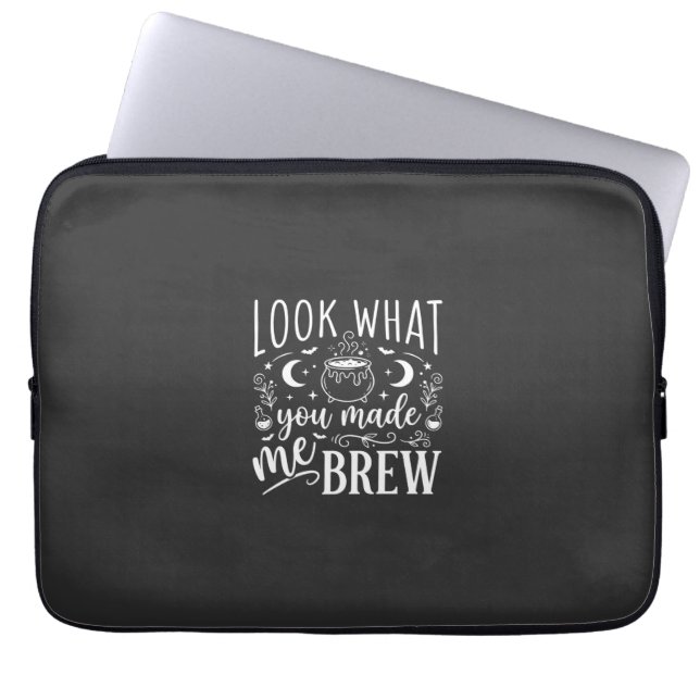 Halloween Witch Brew Funny Potion Design_1 Laptop Sleeve (Front)