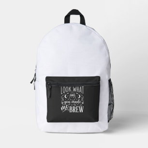 Halloween Witch Brew Funny Potion Design_1 Printed Backpack