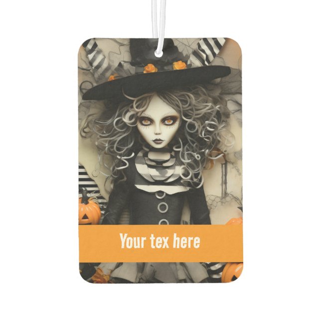 Halloween Witch Car Air Freshener (Back)