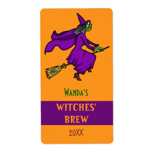 Halloween Witch Cartoon Witches Brew Custom