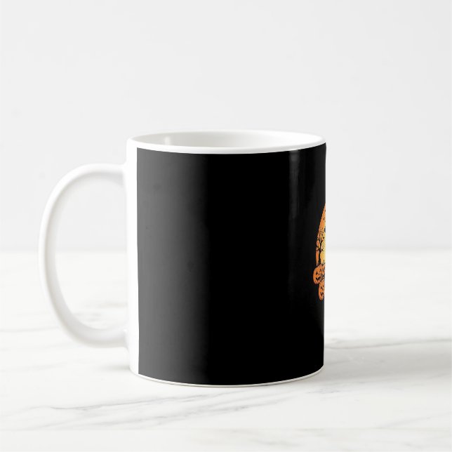 Halloween Witch Cat Pumpkin Moon Design_1 Coffee Mug (Left)