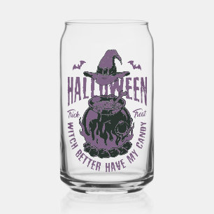Halloween Witch Cauldron Glass
