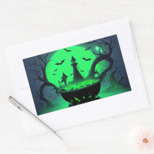 Halloween Witch Cauldron Sticker