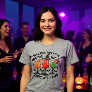 Halloween Witch Cocktail Club Drinks Tri-Blend Shirt
