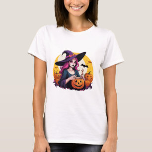 Halloween Witch Coffee T-Shirt