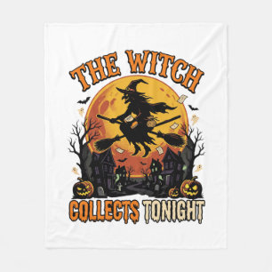 Halloween Witch Collection Humour Fleece Blanket