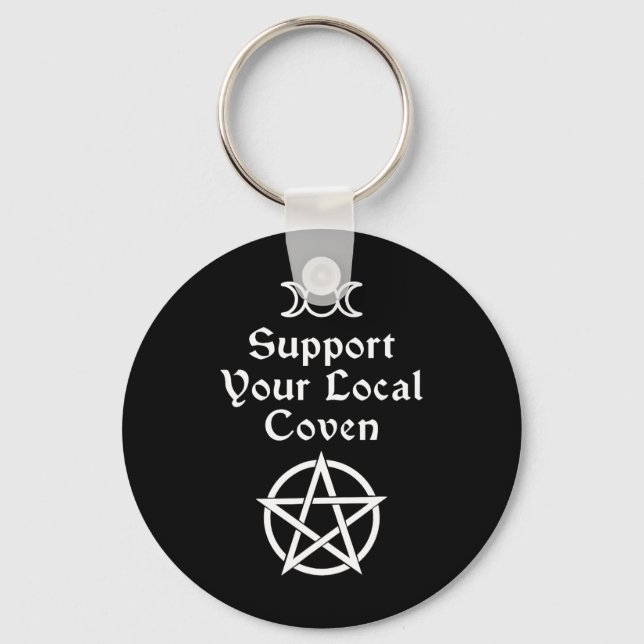 Halloween Witch Costume Men Women Key Ring (Front)